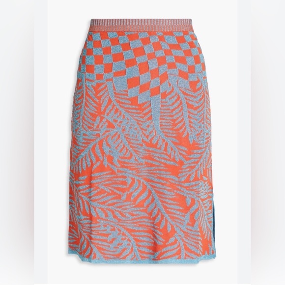Diane Von Furstenberg Dresses & Skirts - DIANE VON FURSTENBERG Cruz metallic jacquard-knit mini skirt